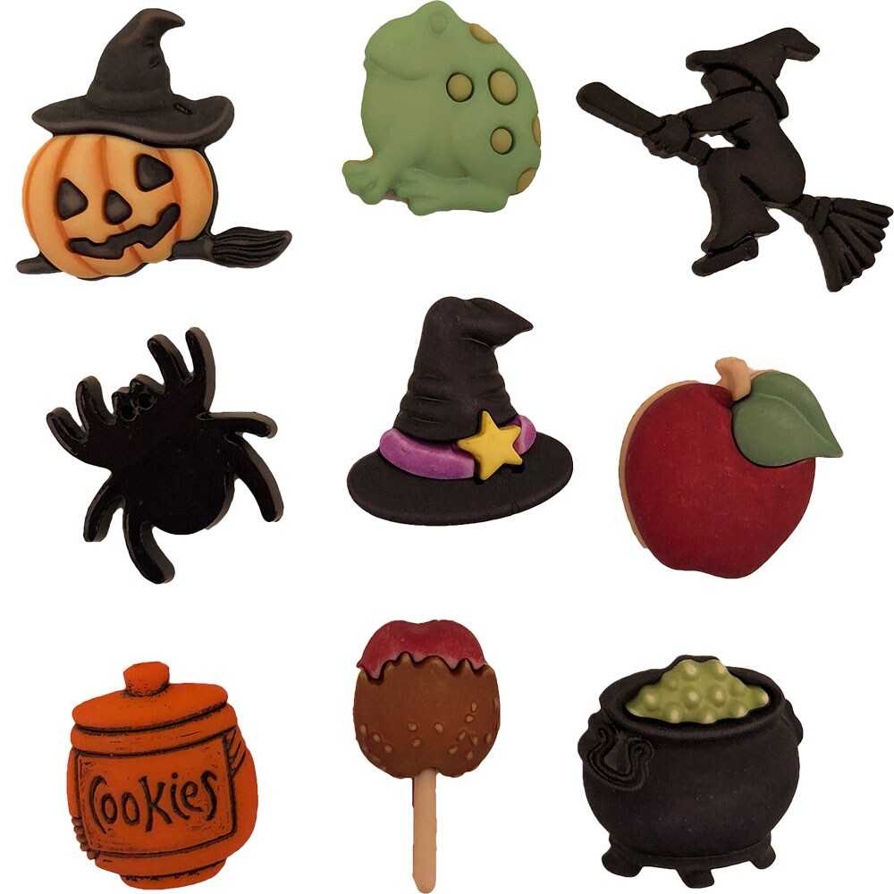 Buttons Galore and More Craft &#x26; Sewing Buttons - Witches Kitchen - 24 Buttons