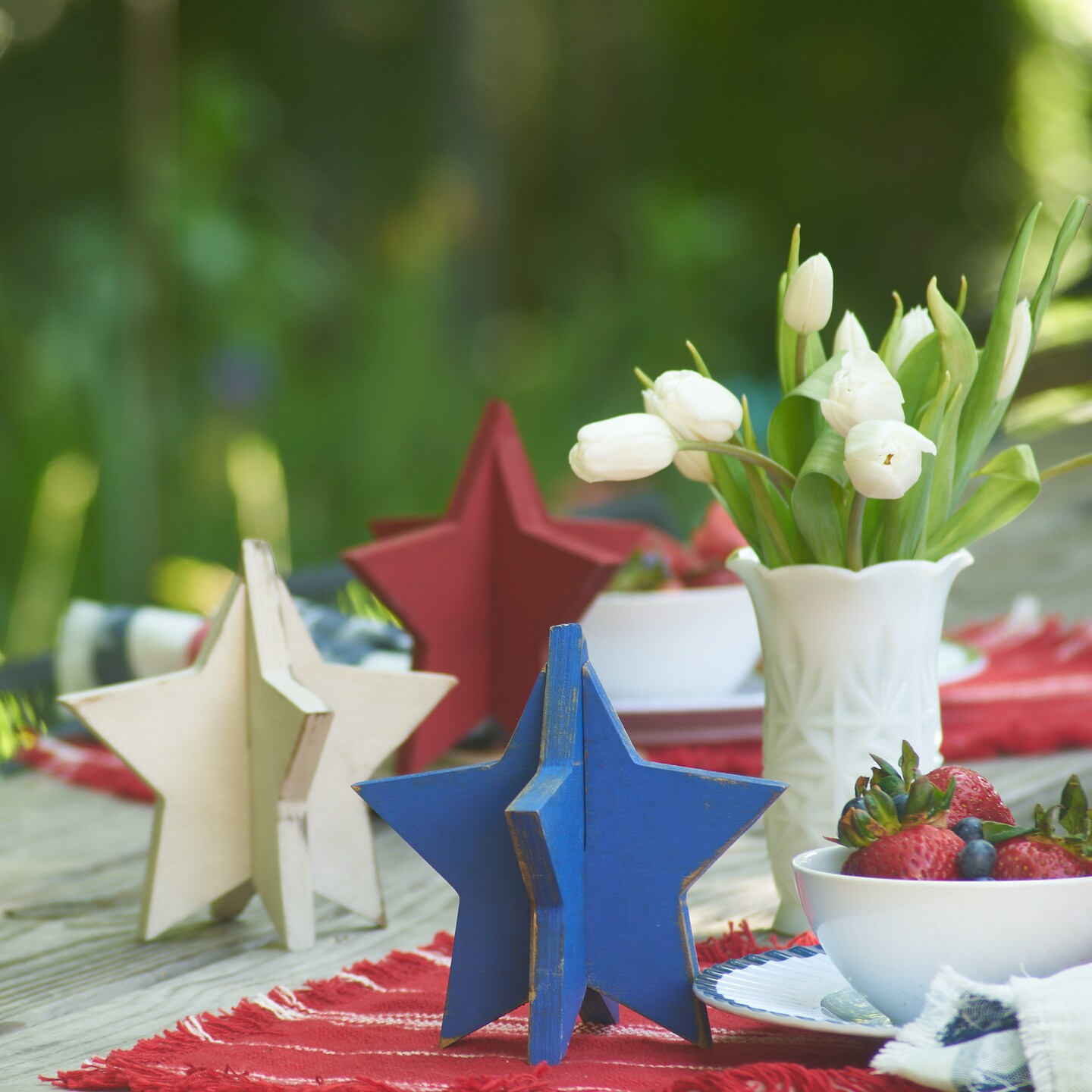 Unfinished Slotted Stars Set of 3