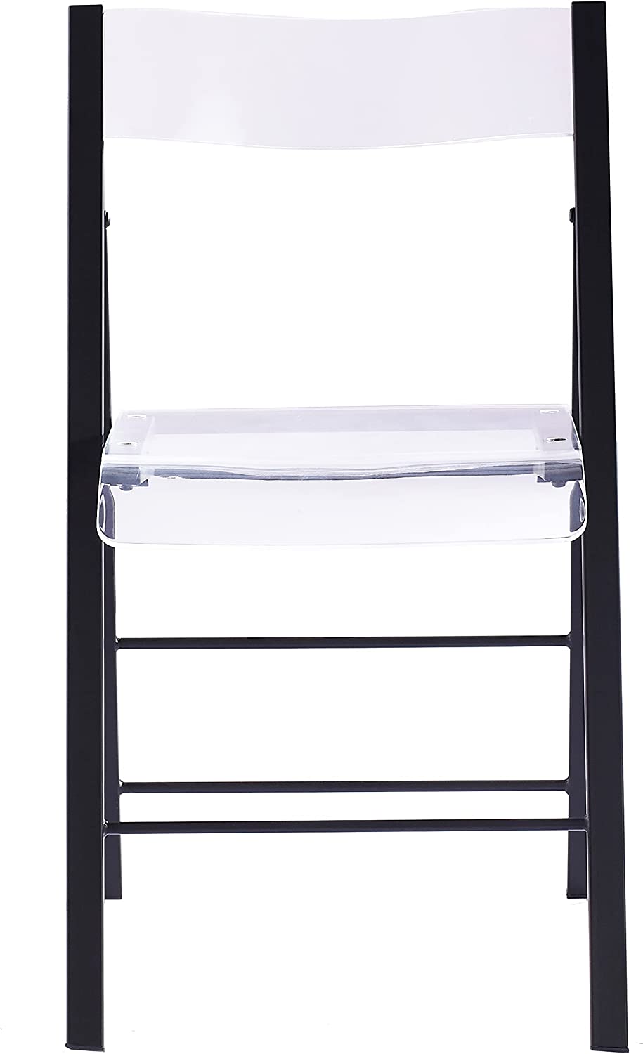 ISL Furnishings Kasper Flex Luxury Modern Folding Chairs Acrylic Lucite BLK 1 PK
