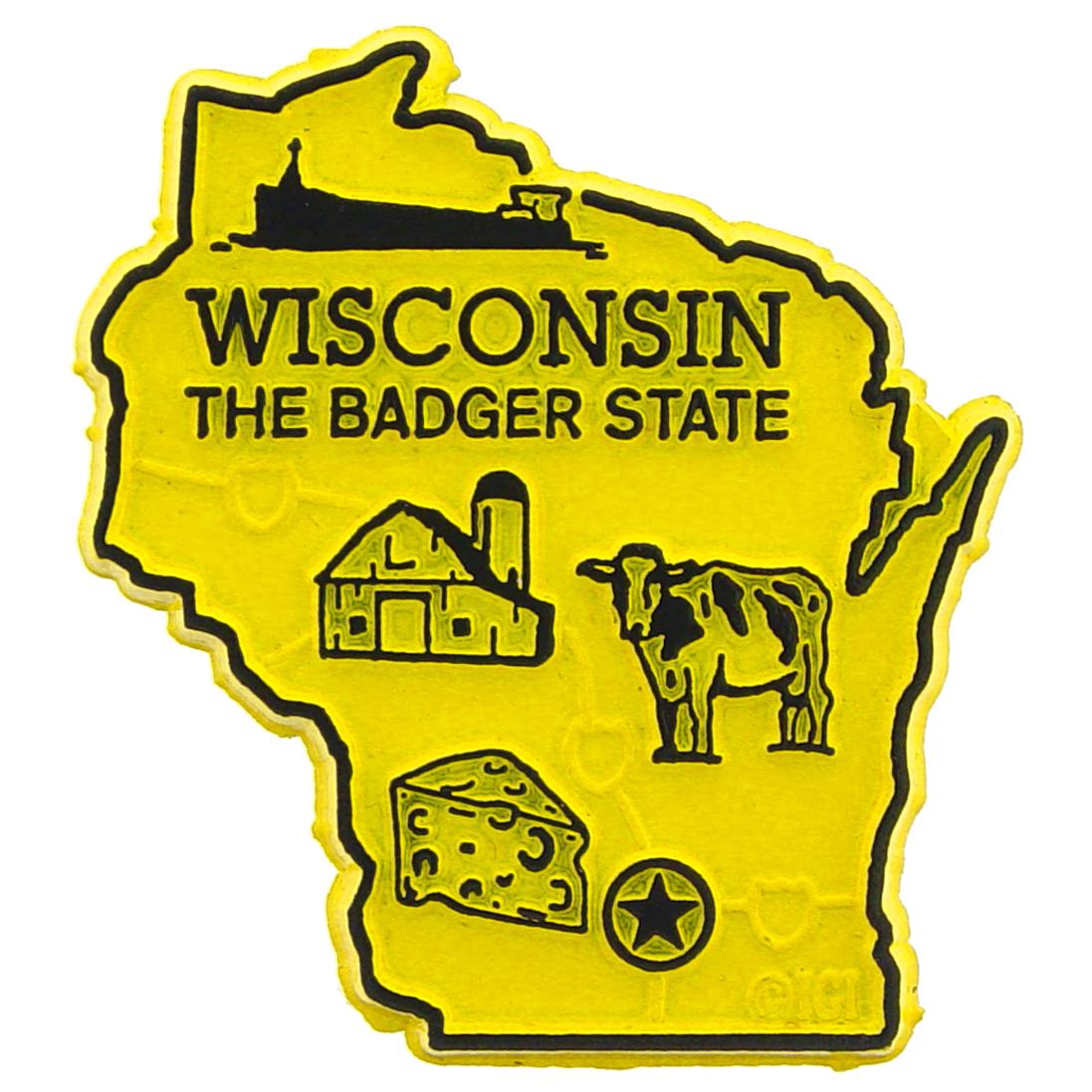 Wisconsin Refrigerator Magnet 2&#x22;