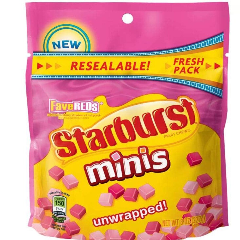 STARBURST 8 OZ CHERRY CHEWY CANDY (Case of 8)