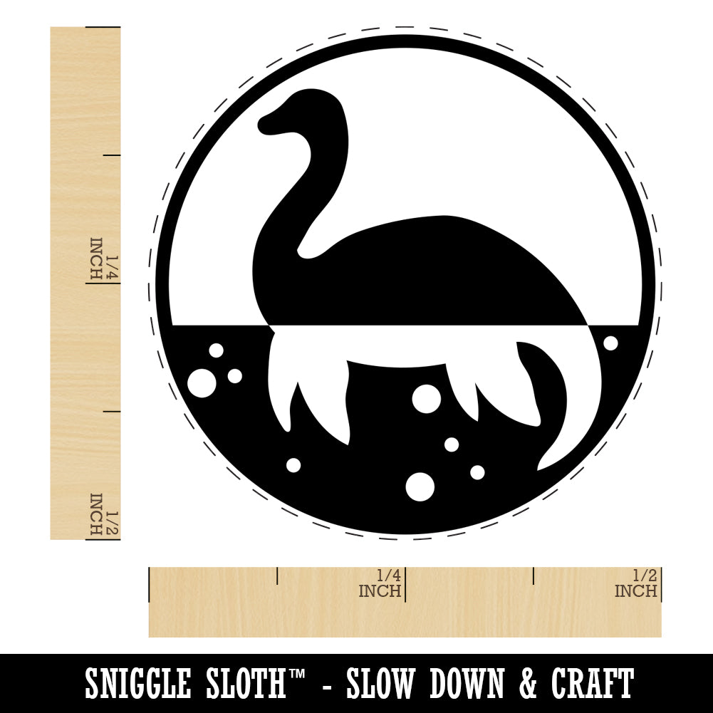 Nessie Loch Ness Monster Self-Inking Rubber Stamp for Stamping Crafting Planners