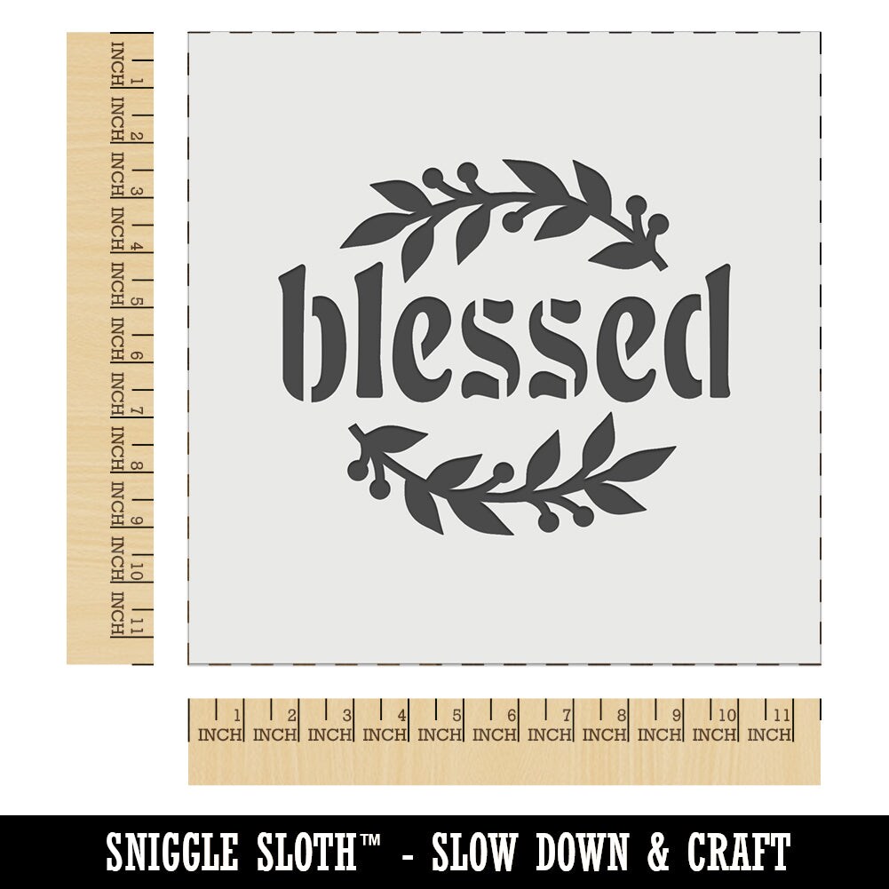 Blessed Leaf and Berries Wall Cookie DIY Craft Reusable Stencil Michaels