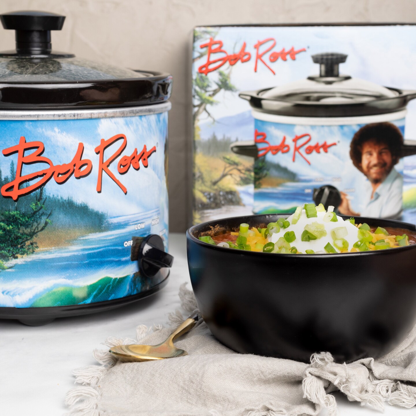 Uncanny Brands Bob Ross 2-Quart Slow Cooker