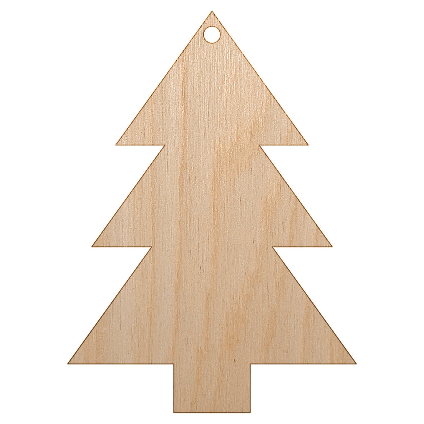 Unfinished Wood Circle Christmas Tree Ornaments for Crafts (80 Pack)