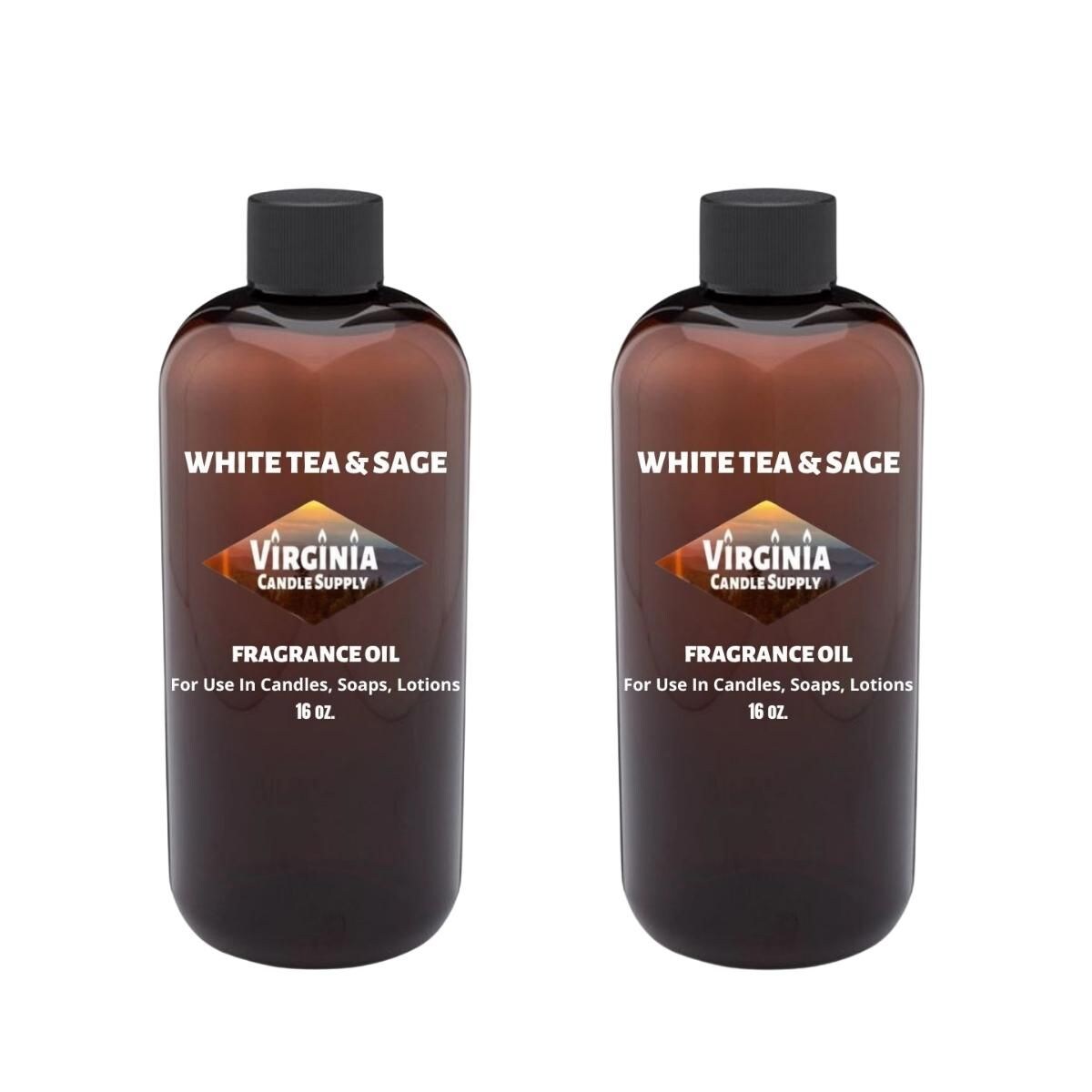 White Tea & Sage Fragrance Oil (Our Version of the Brand Name) (32 oz Bottle) for Candle Making, Soap Making, Tart Making, Room Sprays, Lotions, Car Fresheners, Slime, Bath Bombs, Warmers…