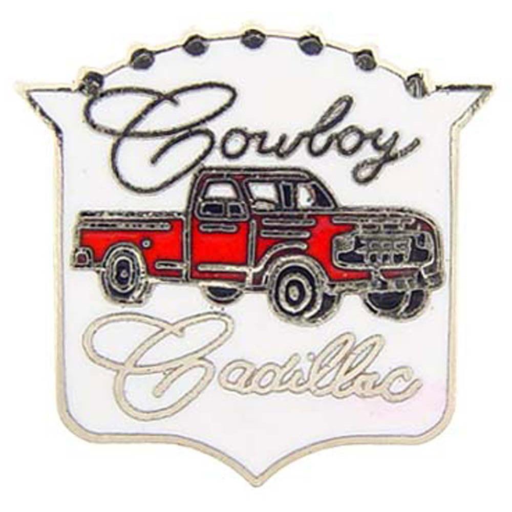 Cowboy Cadillac Pickup Truck Hat or Lapel Pin