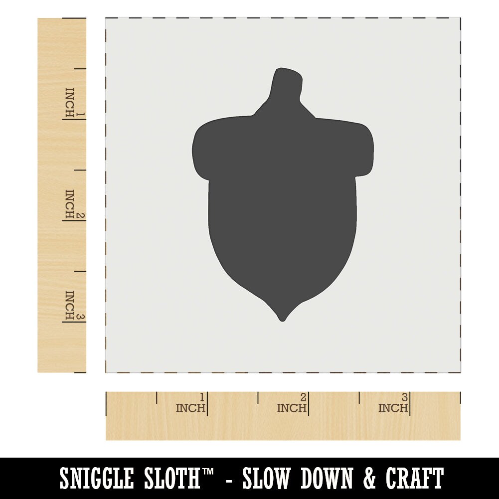 Acorn Solid Wall Cookie DIY Craft Reusable Stencil