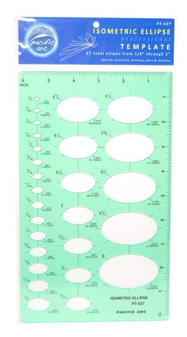 TEMPLATE ISOMETRIC ELLIPSES 1/8 - 2