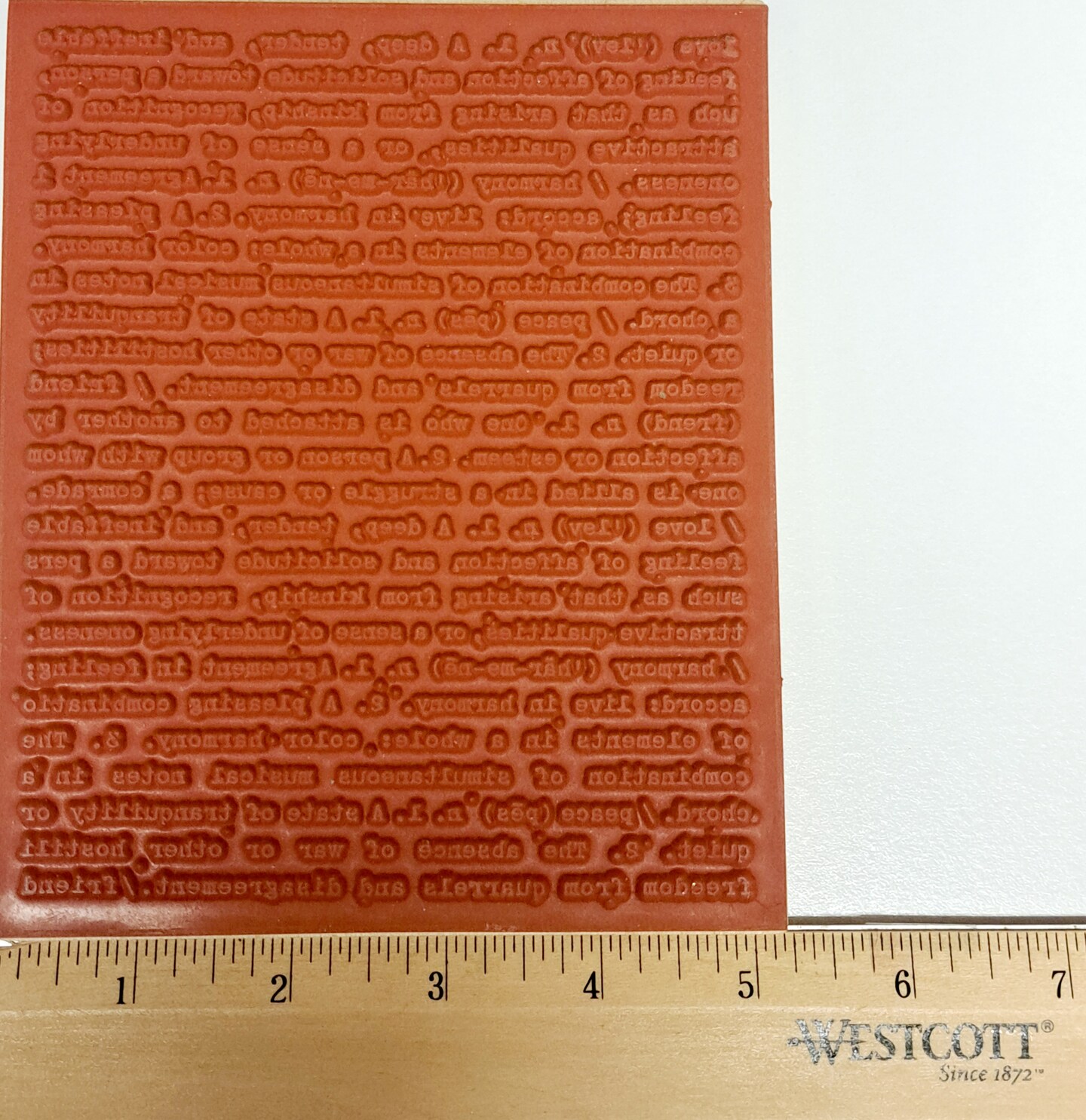 Stampin&#x27; Up! Definition Of Love Wooden Rubber Stamp
