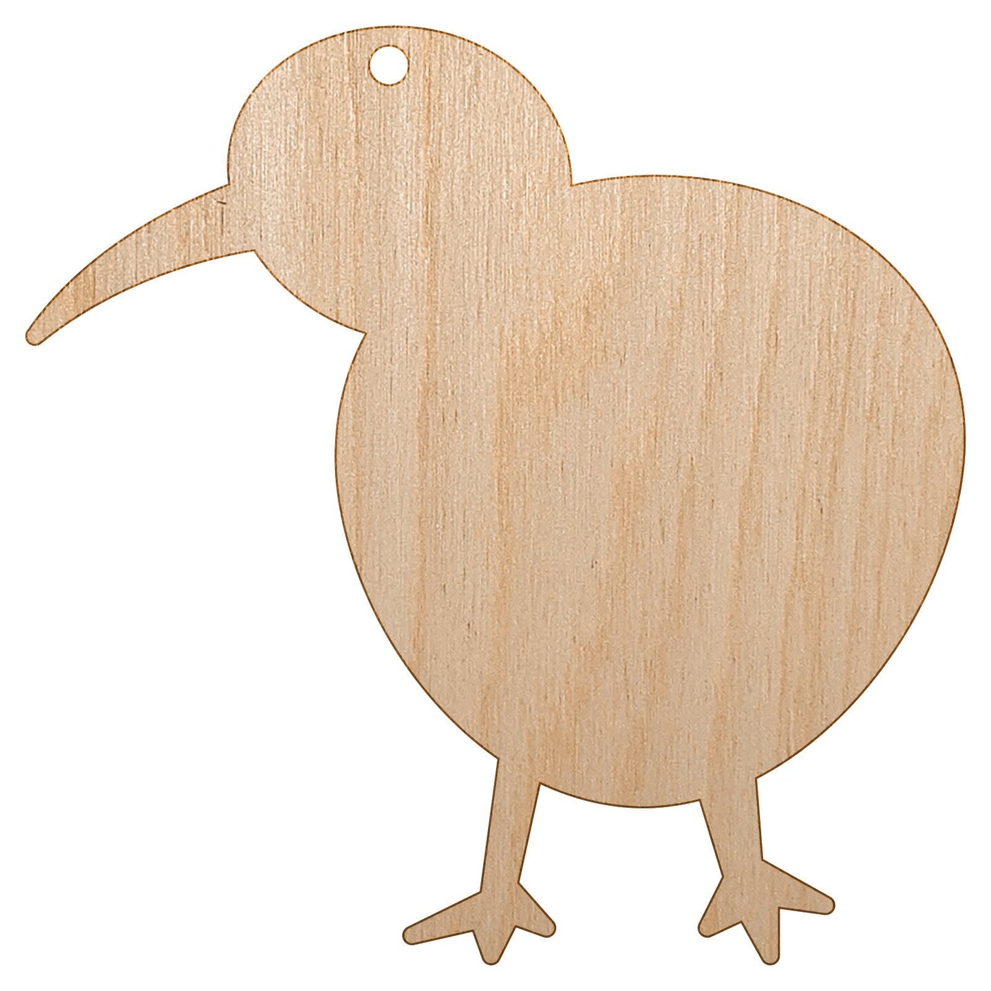 Ornament - Kiwi Bird Raw Wood Ornament - Kiwi Bird Raw Wood