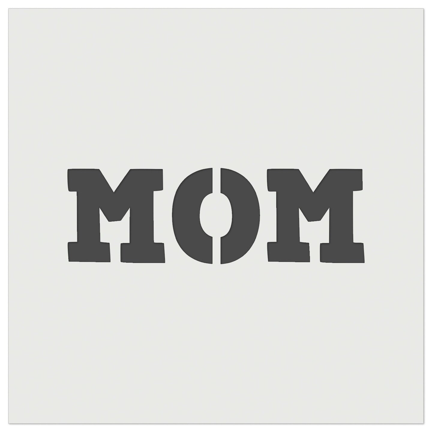 Mom Fun Text Wall Cookie DIY Craft Reusable Stencil