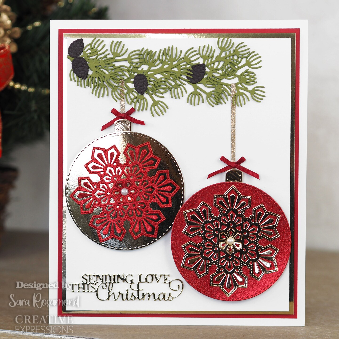 Creative Expressions  Sue Wilson Pine and Holly Spray Craft Die