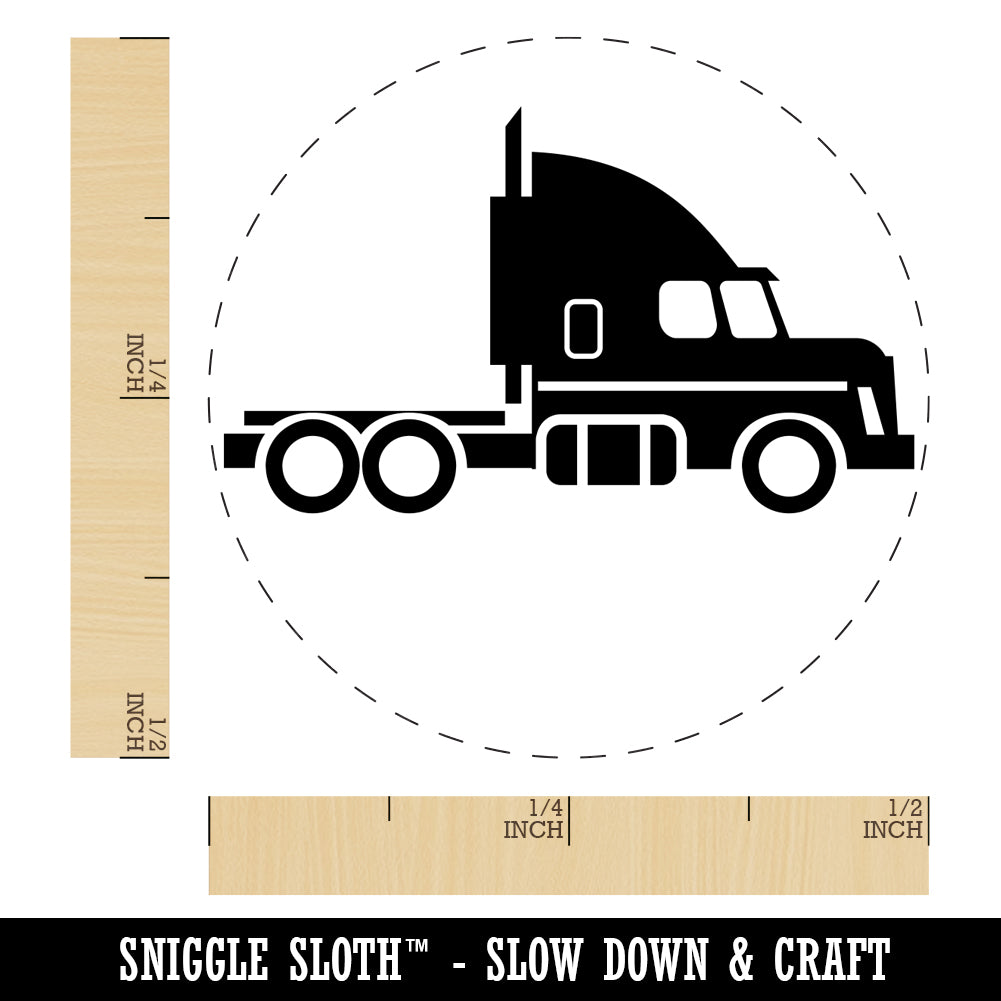 Big Rig Mac Semi Truck Self-Inking Rubber Stamp for Stamping Crafting ...