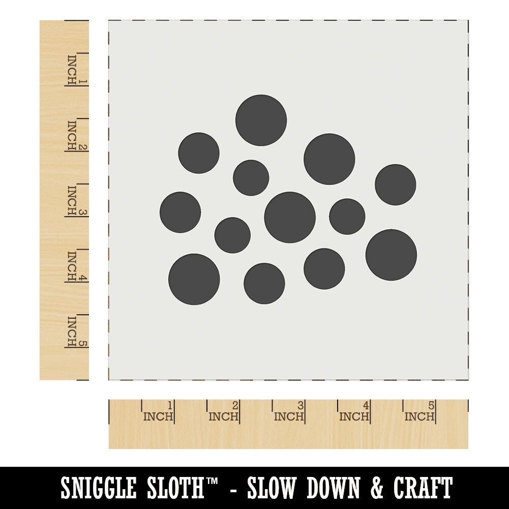 Polka Dots Speckle Wall Cookie DIY Craft Reusable Stencil
