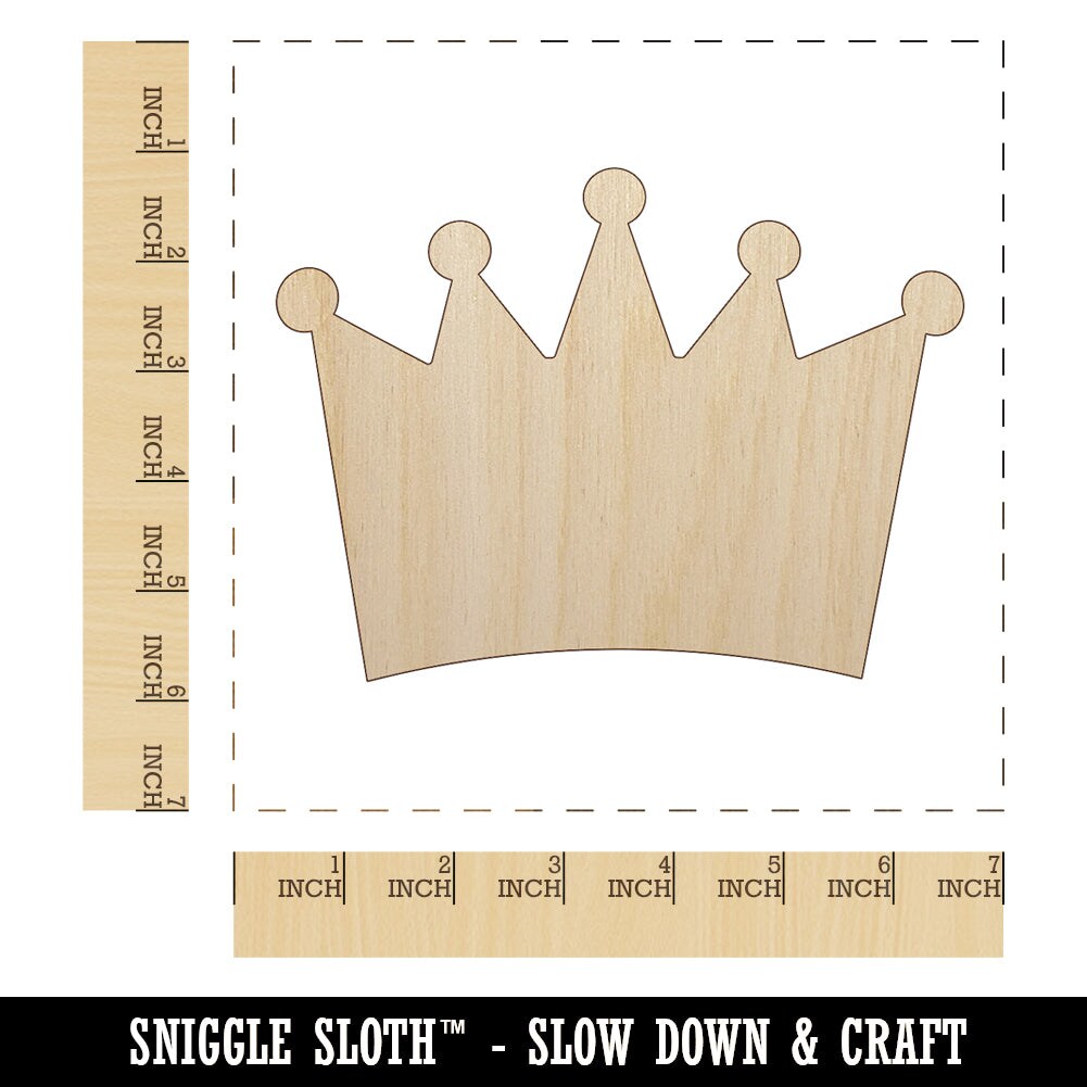 Crown - Laser Cut Out Unfinished Wood Craft Shape CLT79 Crown - Laser Cut Out Unfinished Wood Craft Shape CLT79