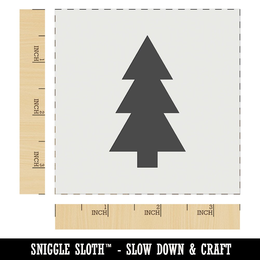 Pine Tree Wall Cookie DIY Craft Reusable Stencil