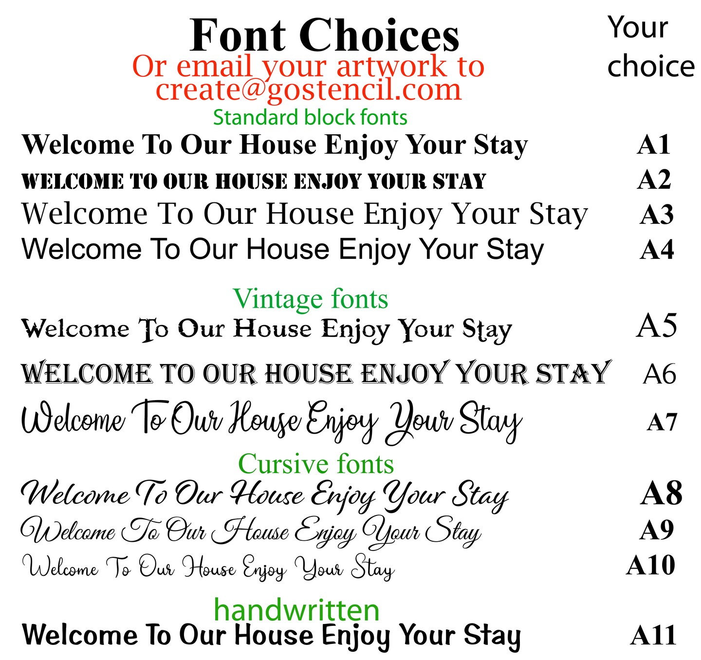 Custom Stencils