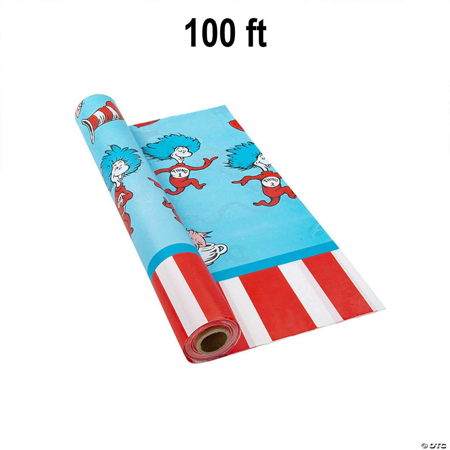 Seuss Plastic Tablecloth Roll 40&#x22; x 100 ft.