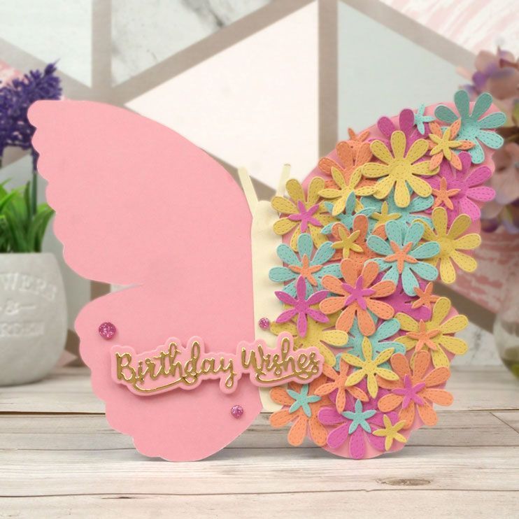 Hunkydory Crafts Luxury Shaped Card Blanks & Envelopes - Butterfly