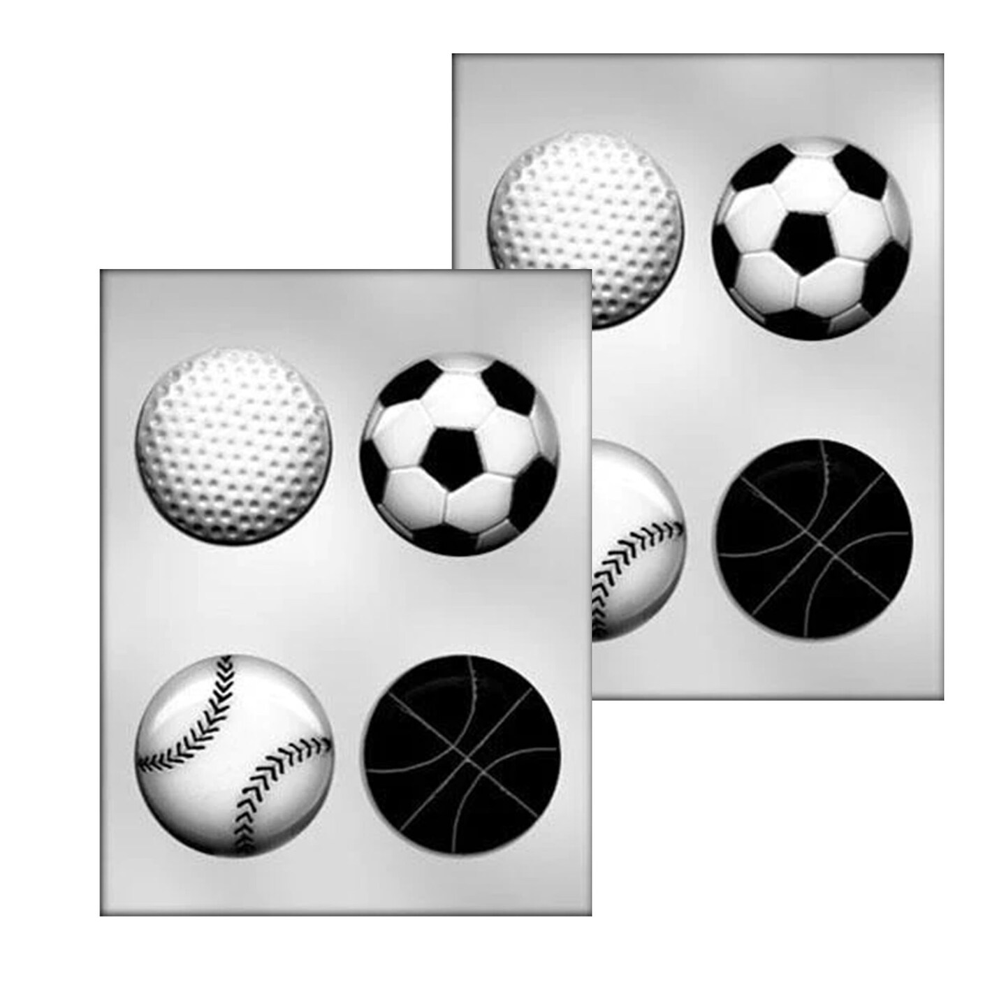 CK Products Jumbo Sports Chocolate Mold, 3&#x22;