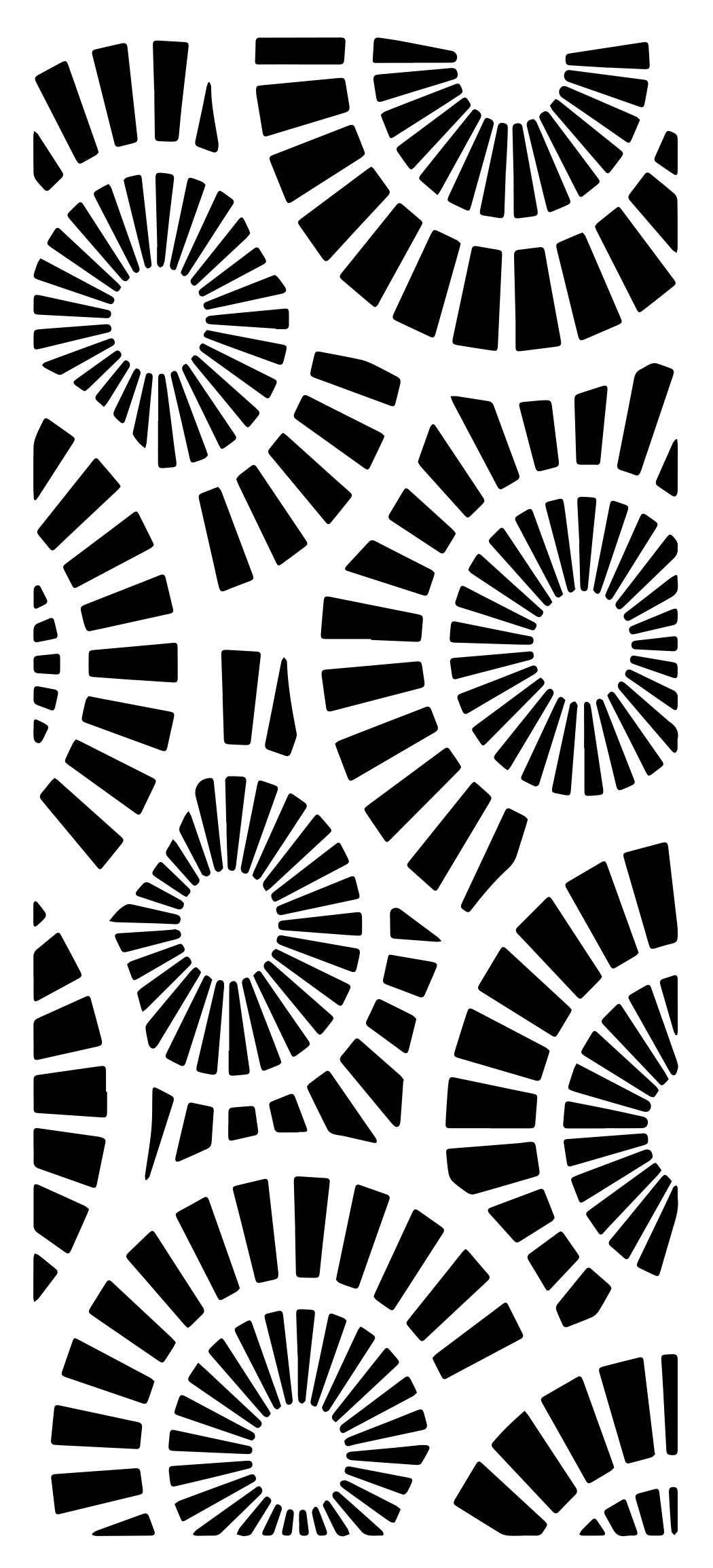 Creative Expressions  Andy Skinner Spiral Burst DL Stencil