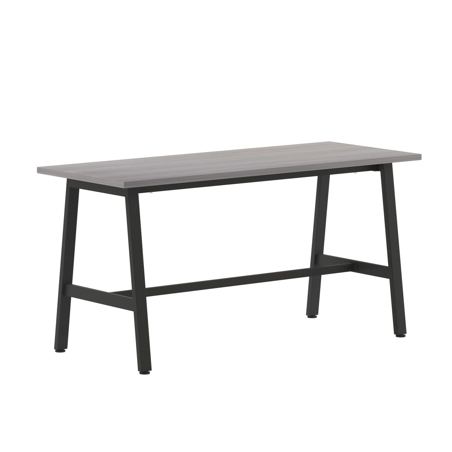 Emma and Oliver Remy 60x24 Dining or Gaming Table with Double Sided Laminate Table Top and Heavy Duty A-Frame Steel Base