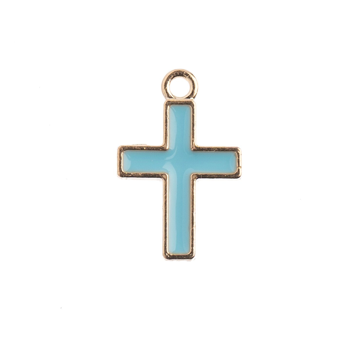 John Bead Sweet &#x26; Petite Cross Charms, 10pcs