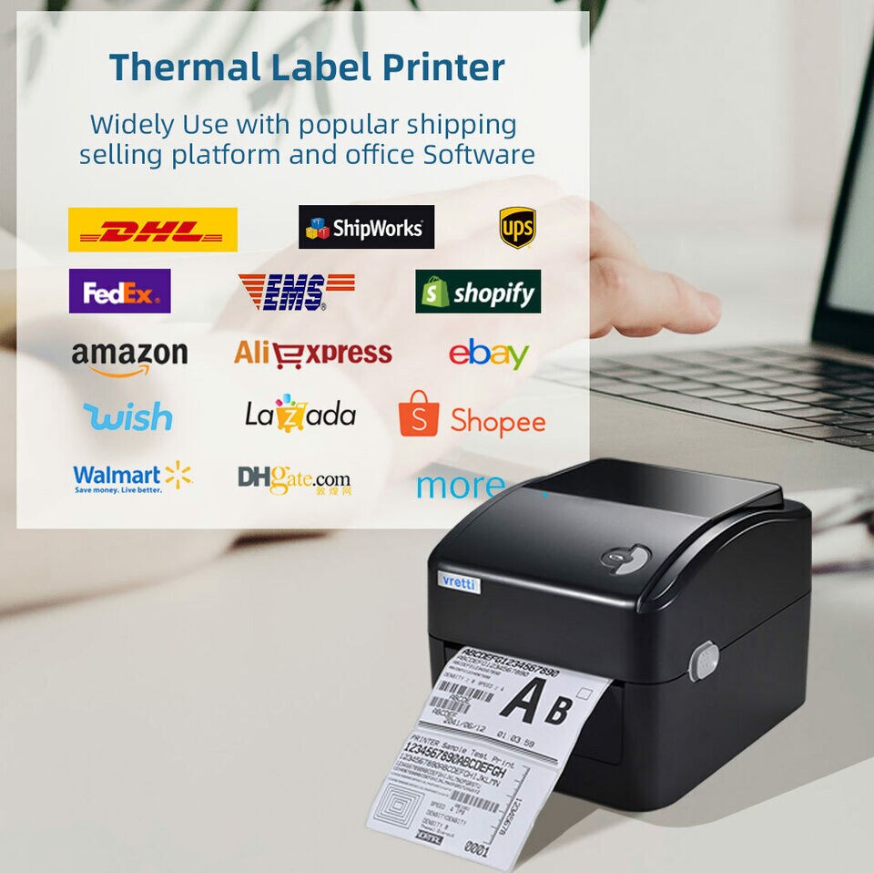 Bluetooth Thermal Shipping Label Printer.