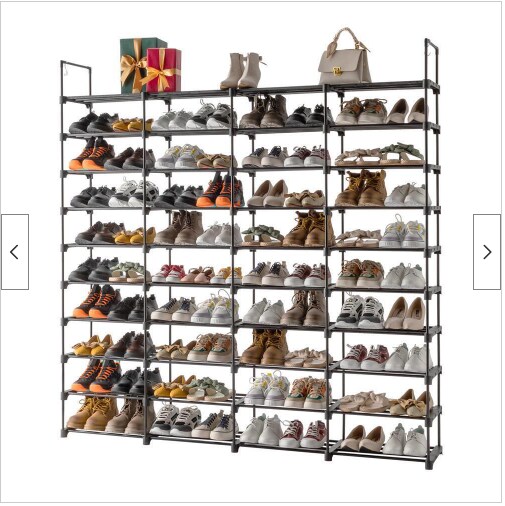 Standing 10 Tier 80 Pairs Shoe Rack Organizer Storage Shelf Home Saving