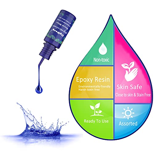 Epoxy Resin Pigment Liquid-20 Colors Translucent Non-Toxic Epoxy Resin Dye