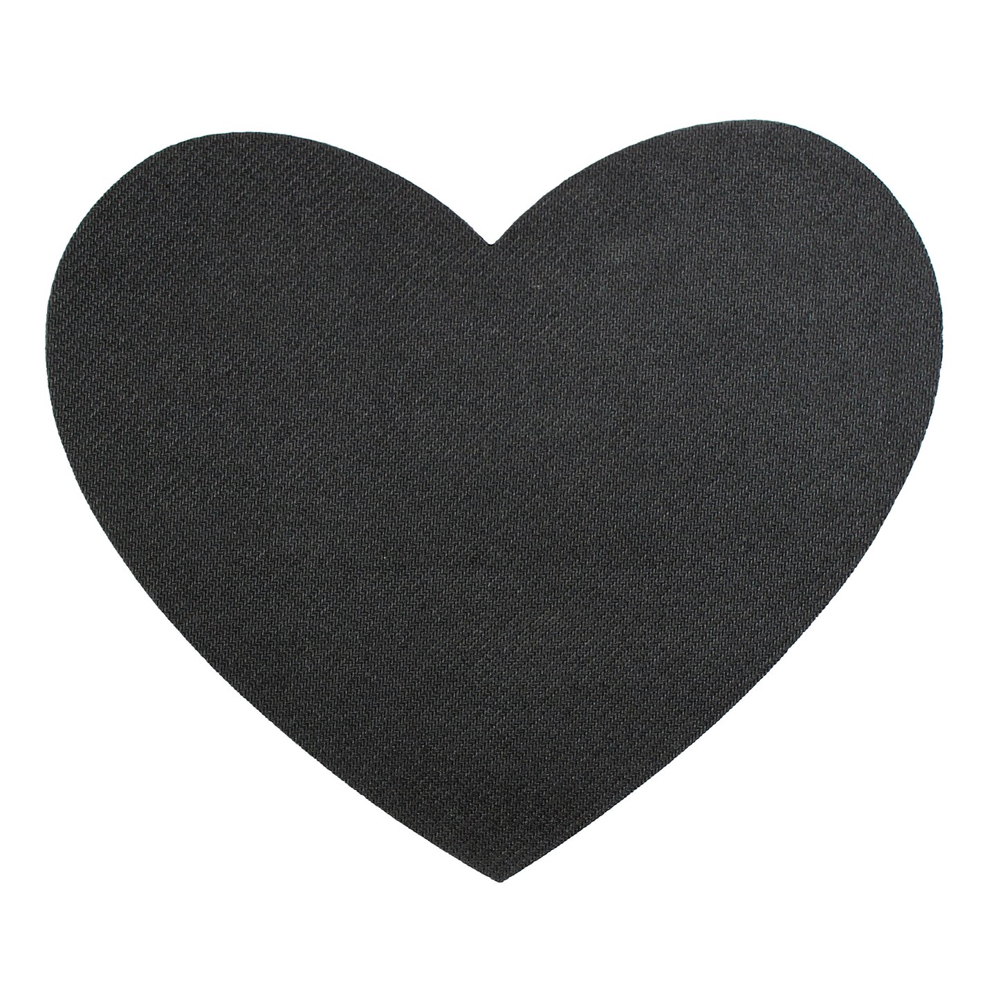 Sublimation Blank Neoprene Mousepad Black Rubber Backed 9.5 x 8.5 x .22  Heart MP958 (5 Pack)