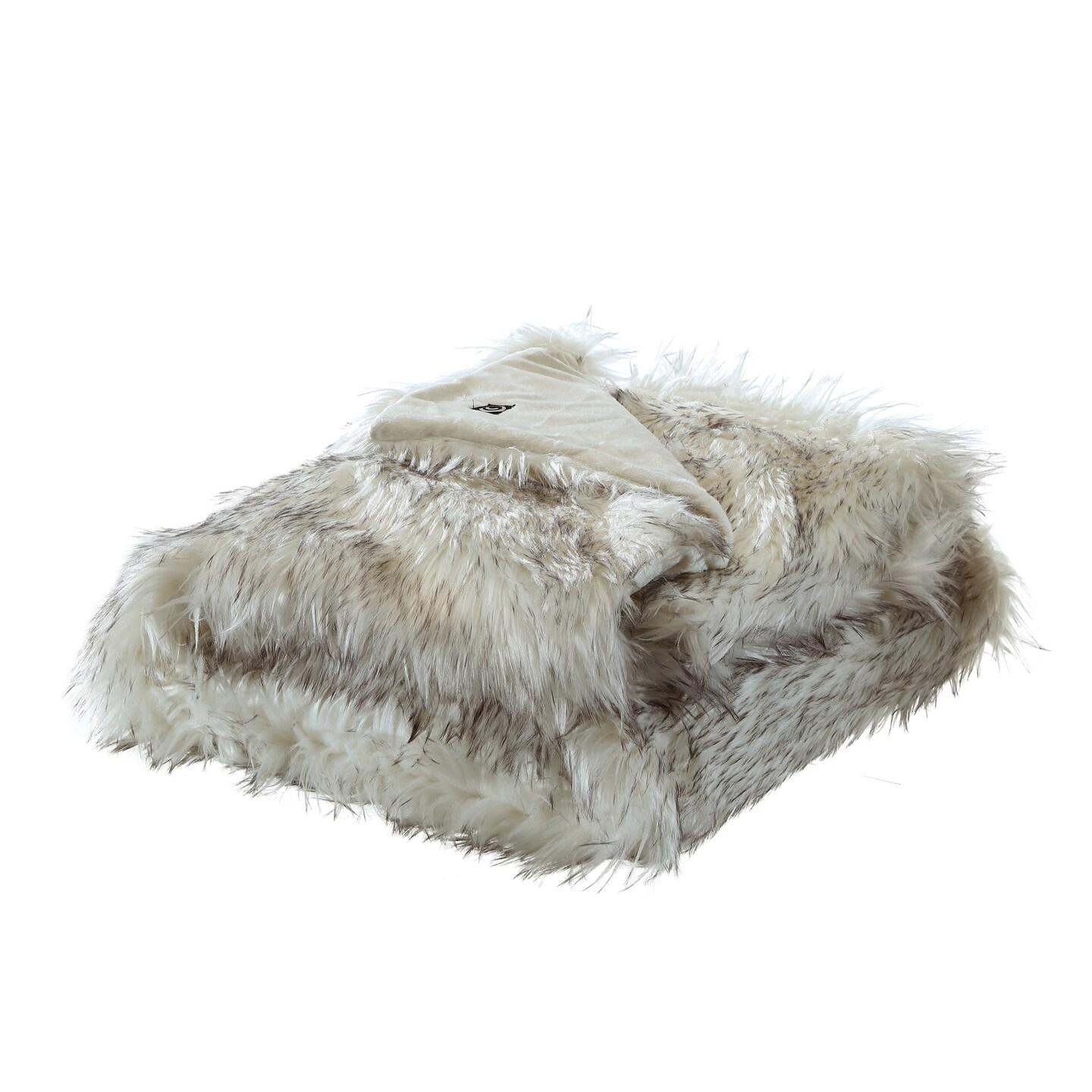 Suzette Faux Wolf Fur Throw