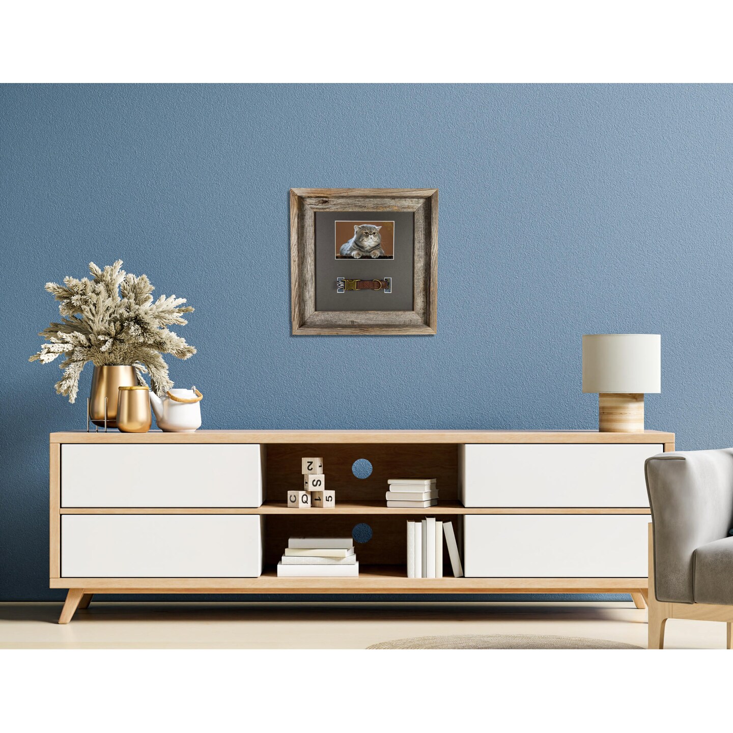 Rustic Farmhouse Pet Series Reclaimed Memorial Wood Picture Frame