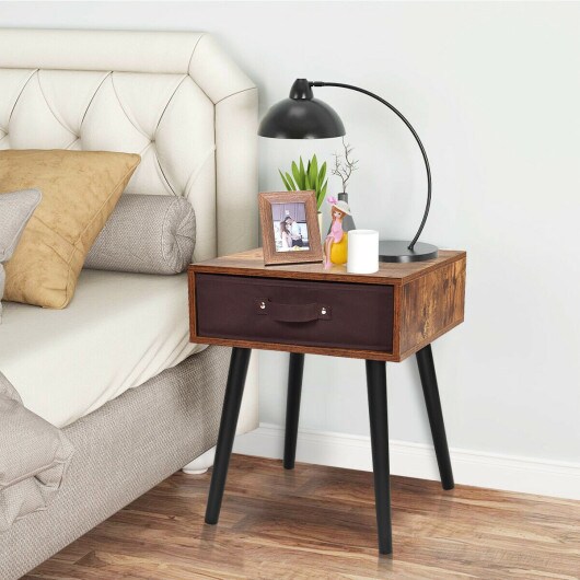 Mid-Century End Accent Bedside Table