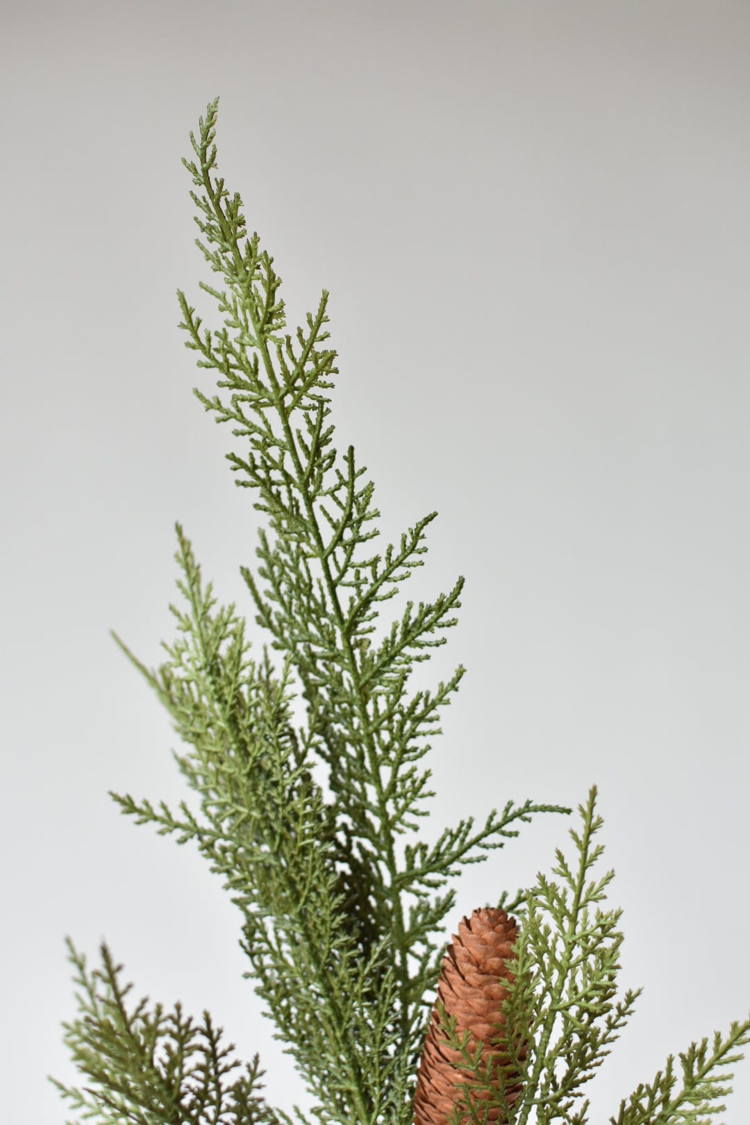 36&#x22; Faux Cedar Spray with Pinecones