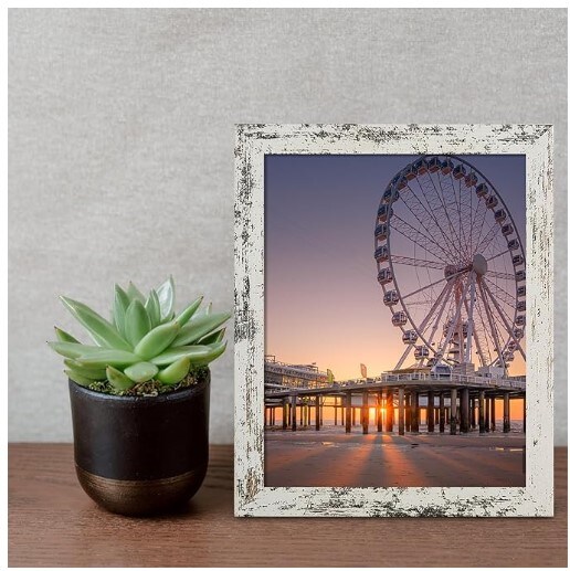 Picture Frames in 4 Different Finishes, 8x10 Picture Frame for Wall Mounting or Tabletop
