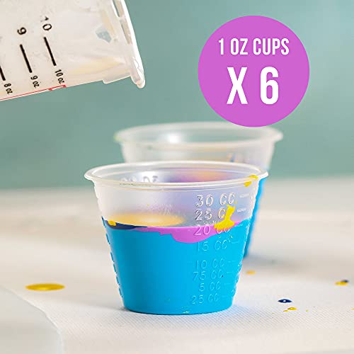 TCP GLOBAL Premium Paint Mixing Essentials Kit. Comes with 12 Mixing Cups, 6 Lids, 12 Wooden 12&#x22; Mixing Sticks, 12 Wooden Mini Mixing Paddles, 12 HQ 190 Mesh Paint Strainers &#x26; Paint Can Opener.