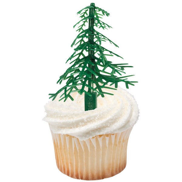 Evergreen Trees DecoPics&#xAE; Cupcake Decoration, 12ct