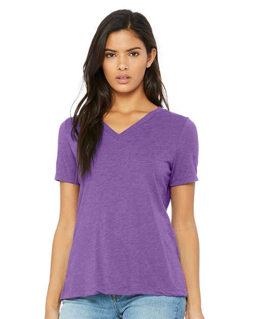 BELLA + CANVAS&#xAE; Women&#x27;s Relaxed Triblend Short Sleeve V-Neck T-Shirt