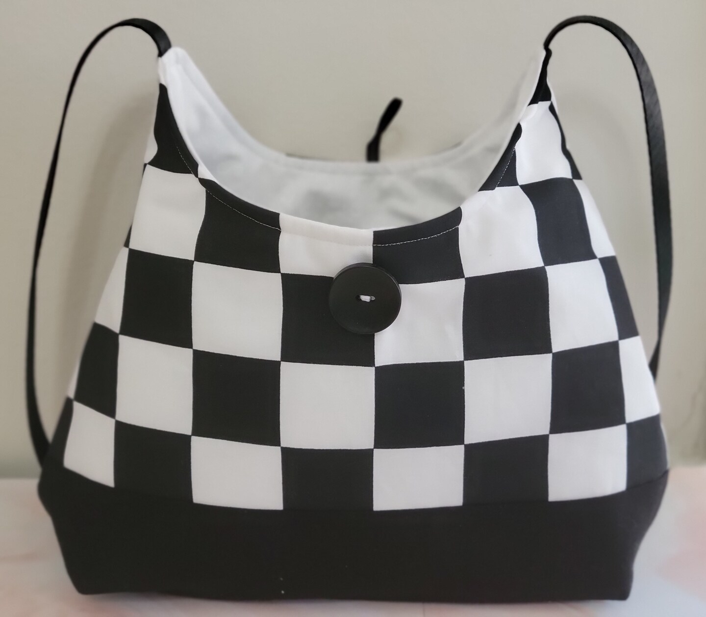 Black and outlet white checkerboard purse