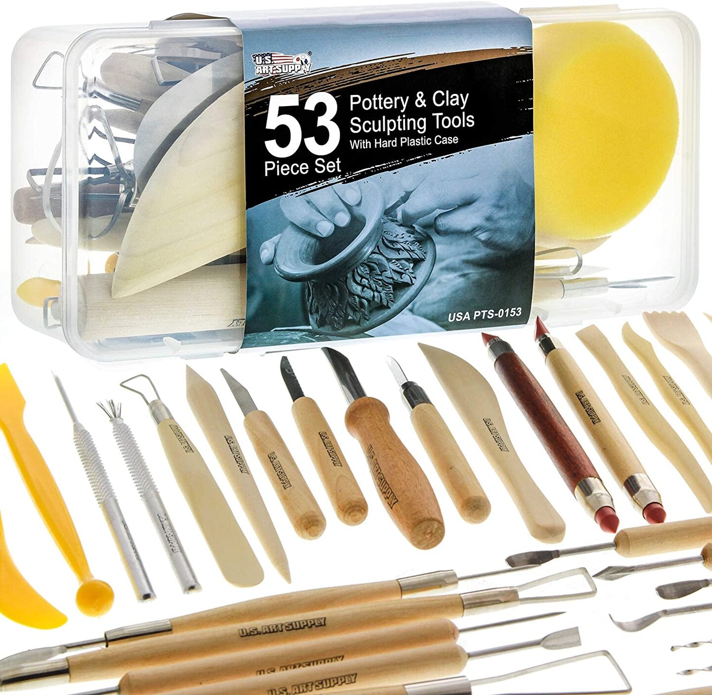 26Piece Pottery & Clay Sculpting Tool Sets with Canvas Cases Michaels