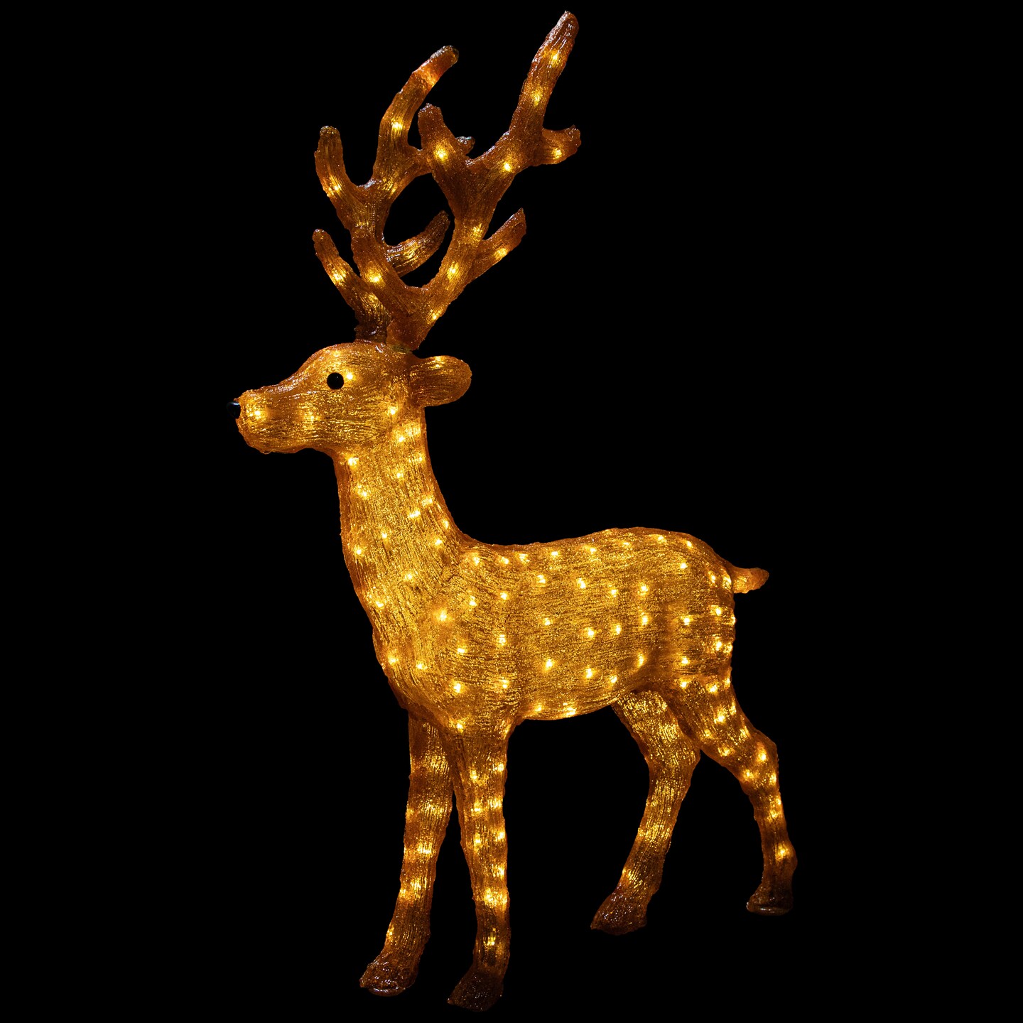 Northlight LED Lighted Commercial Grade Acrylic Reindeer Outdoor Christmas Decoration - 46&#x22;