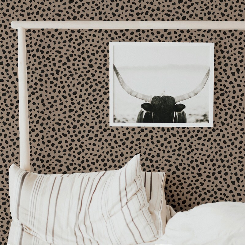 Tempaper Scout by Novogratz Peel and Stick Wallpaper Leopard Spots