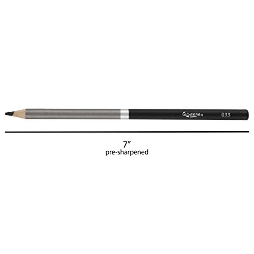 Cezanne Premium Colored Pencils Black Set of 12 - Highly-Pigmented Drawing Pencils - Coloring Pencils for Drawing, Blending, Coloring, and More