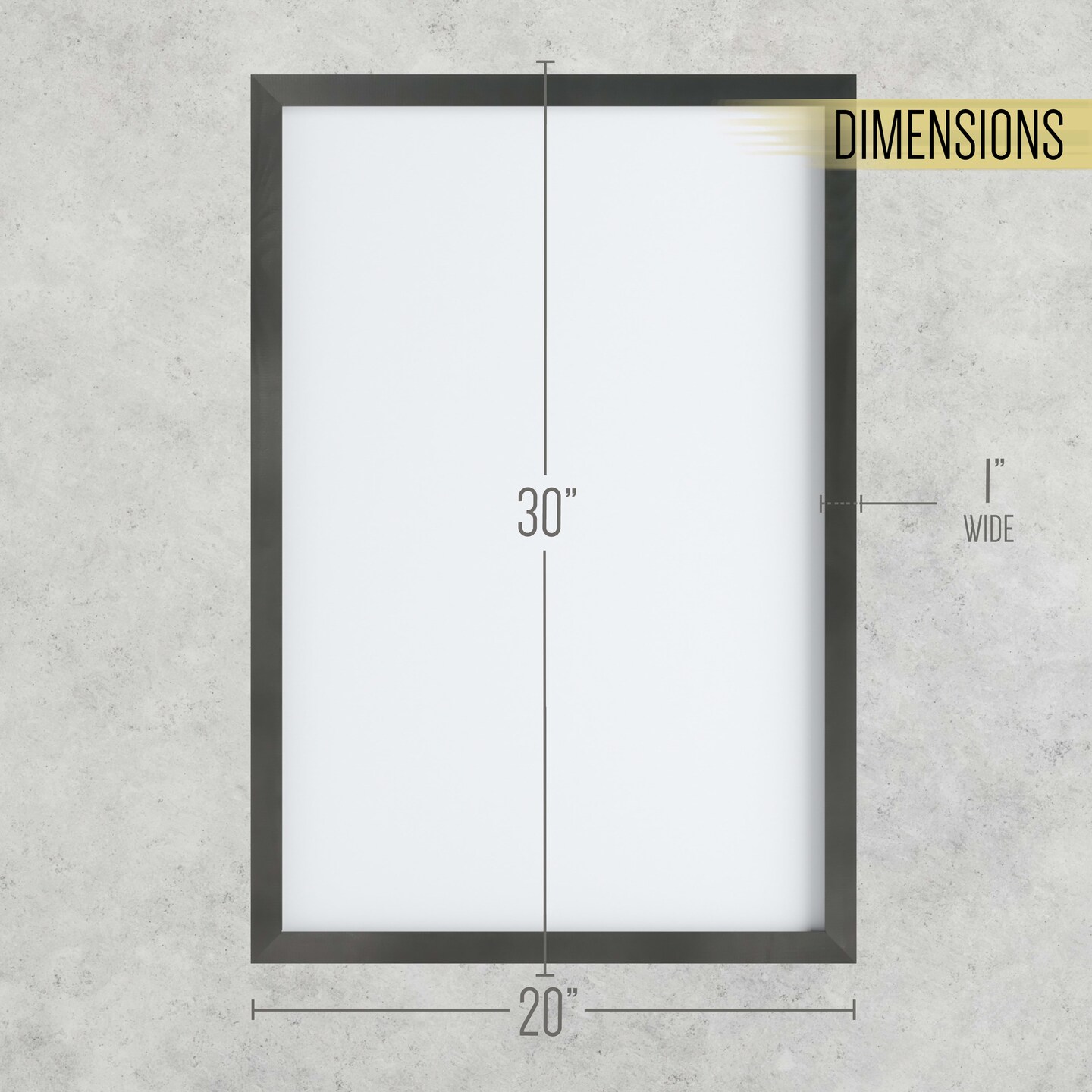 HBCY Creations Wall Mount White Board - Dry Erase Marker, Magnets, Eraser - Wood Frame - For Kitchen, Classrooms, Restaurant Menus and More!