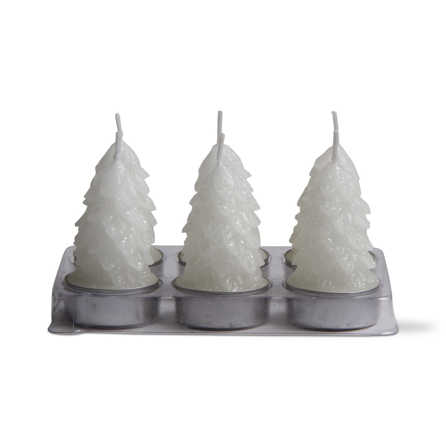 Spruce Tealight Candles Set of 6 White Paraffin Wax 4 Hour Burn Time Perfect for Christmas Decor
