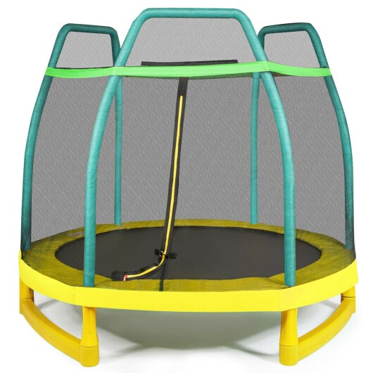 Kids Trampoline with Safety Enclosure Net