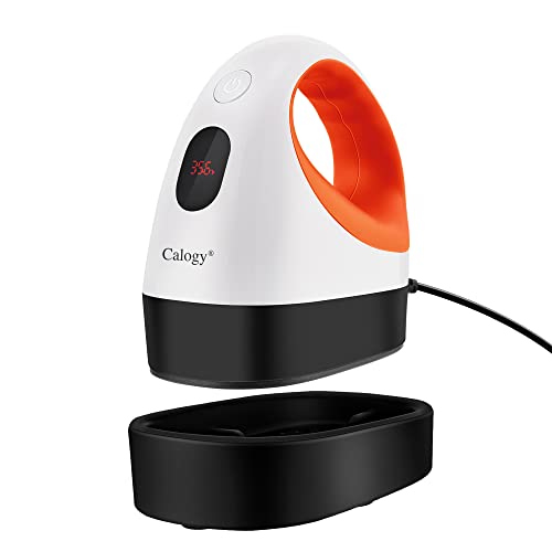 Calogy Mini Heat Press, Heat Transfer Machine, Constant Temp Control, Insulated Safety Base, Fits for Crafts, T-Shirt, Hat, Cap, Pillows (White Orange)
