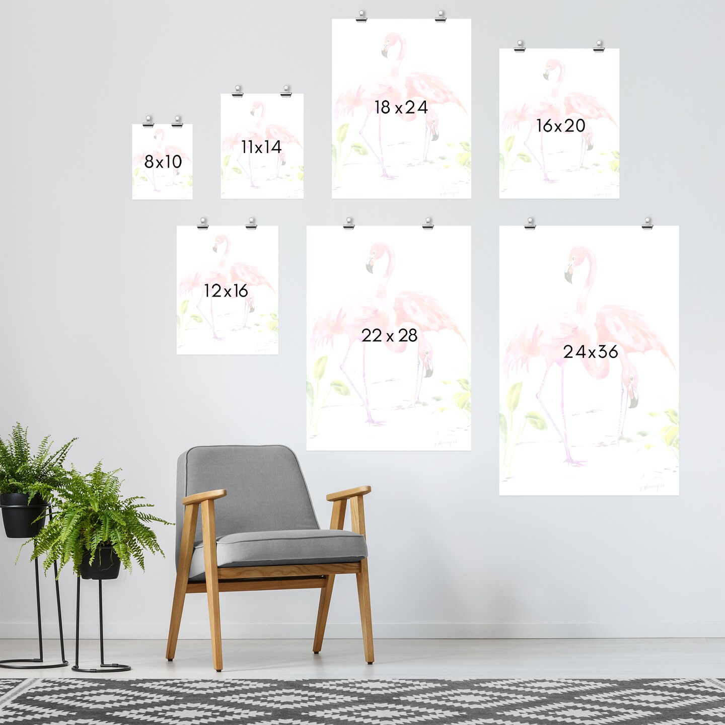 Flamingos by Suren Nersisyan  Poster - Americanflat